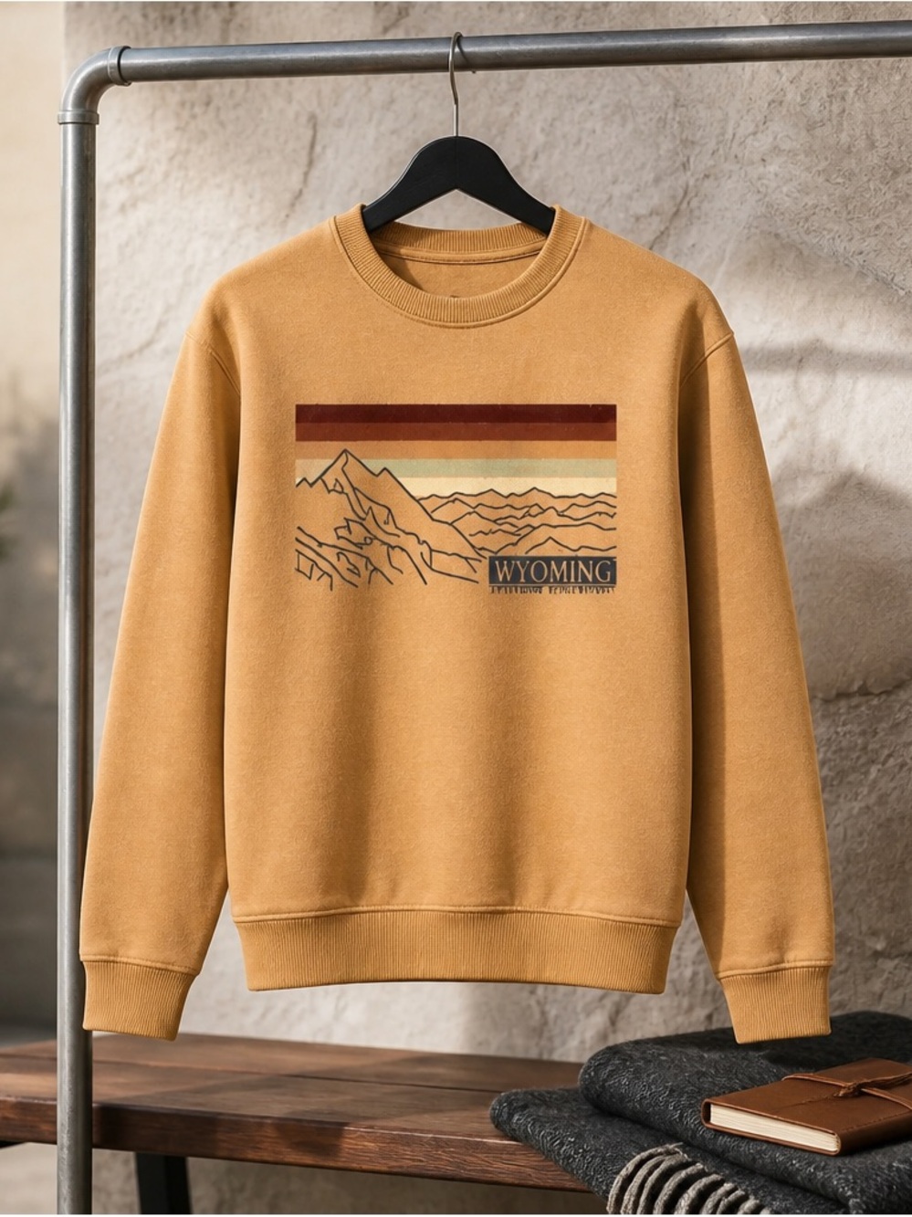 Prairie Mountain Sweatshirt ~ Wyoming  Outdoor Adventure ~ Size M